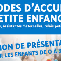 Réunion de présentation des modes d'accueil de la petite enfance pour les enfants de 0 à 30 ans.