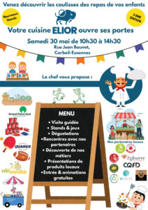 Programme des portes ouvertes du groupe Elior qui aura lieu le samedi 30 mai 2026.
